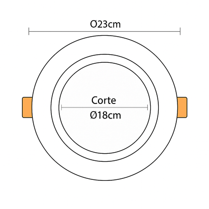 MFX Lumina Mood - Downlight Empotrable